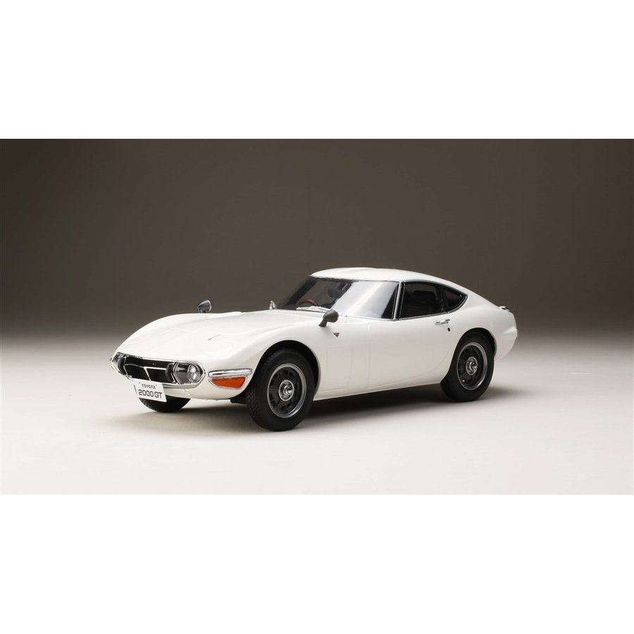 ホビージャパン 1/18 トヨタ2000GT (MF10) 後期型 ホワイト 完成品ミニカー HJ1806W