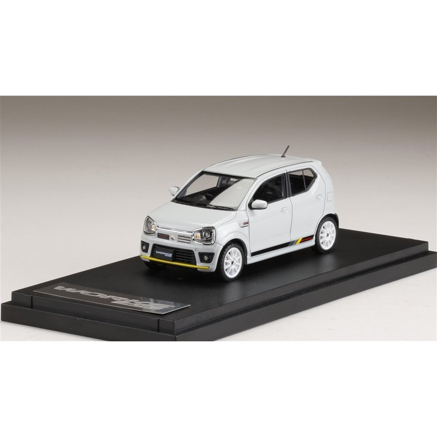 MARK43 1/43 スズキ アルトワークス HA36S 純正オプション装着車 パールホワイト 完成品ミニカー PM4360WCW