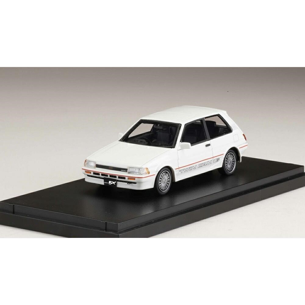 MARK43 1/43 トヨタ カローラ FX-GT AE82 純正オプションホイール装着車 ホワイト 完成品ミニカー PM43108W【倉庫取寄せ】