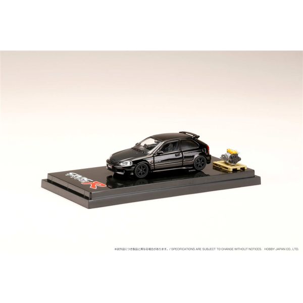 1/64 ホンダ シビック Type R EK9/エンジンモデル付 カスタムVer. スターライトブラックパール