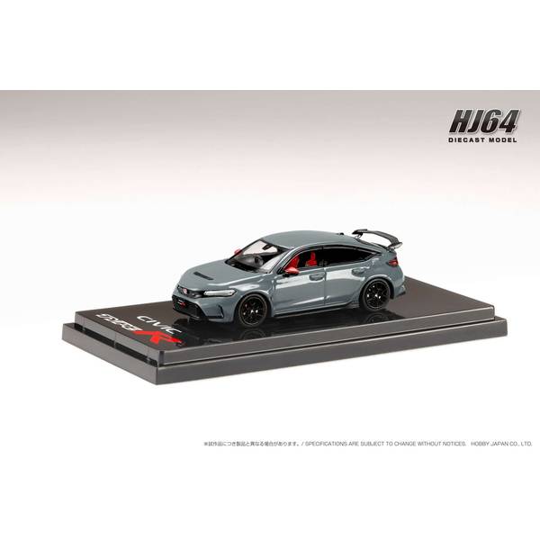 1/64 ホンダ シビック タイプR FL5 純正オプションパーツ装着車 ソニックグレーパール 完成品ミニカー HJ642063GM