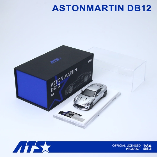 【9月予約】1/64 アストンマーチン DB12 ライトニングシルバー 完成品ミニカー ATS881307