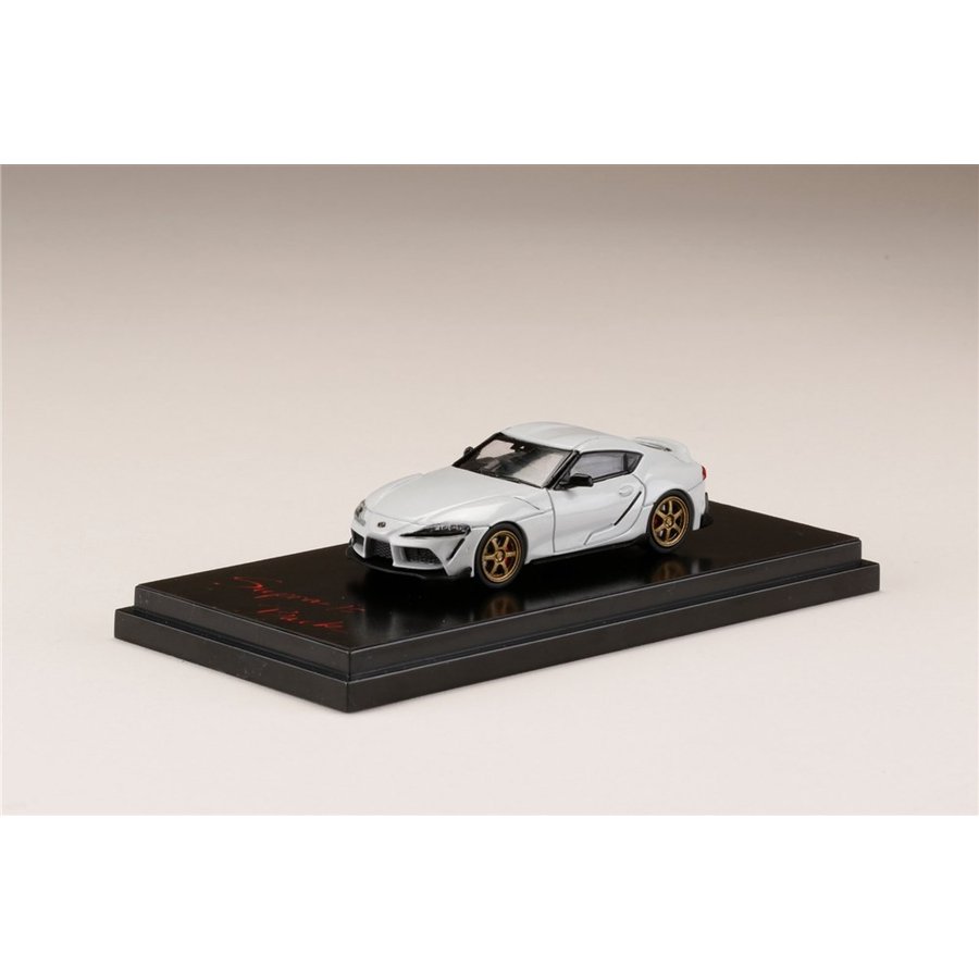 ホビージャパン 1/64 トヨタ GR スープラ A90 RZ カスタムバージョン ホワイトメタリック 完成品ミニカー HJ641014CW