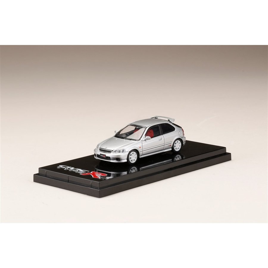 ホビージャパン 1/64 ホンダ シビック TYPE R EK9 ボーグシルバーメタリック 完成品ミニカー HJ641016S