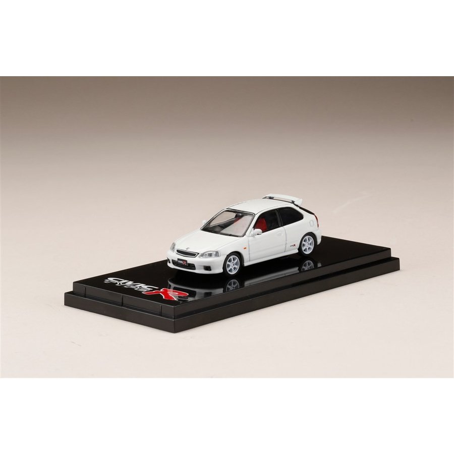 ホビージャパン 1/64 ホンダ シビック TYPE R EK9 カスタムバージョン チャンピオンシップホワイト 完成品ミニカー HJ641016SW