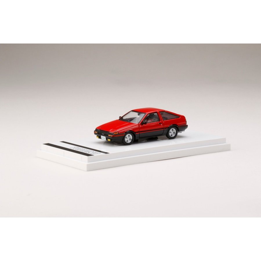 ホビージャパン 1/64 トヨタ スプリンター トレノ GT APEX (AE86) ハイフラッシュツートン(赤/黒) 完成品ミニカー HJ641008RK
