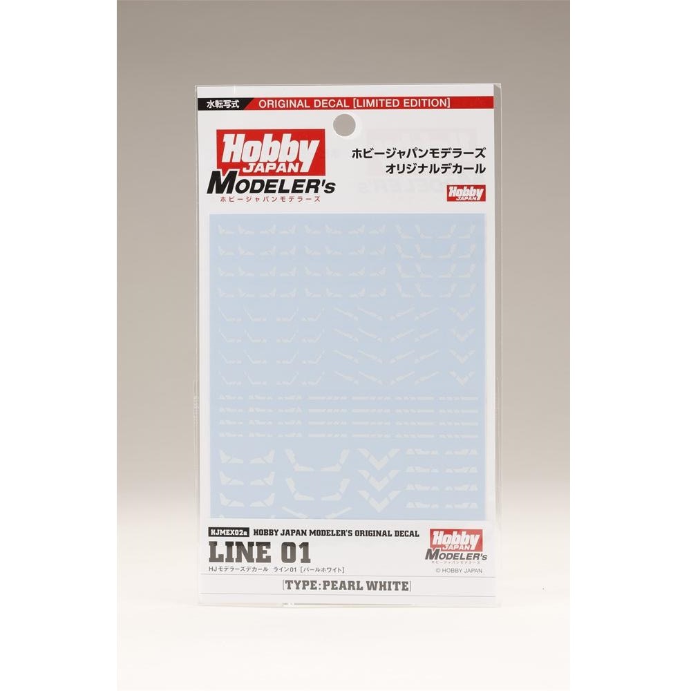 《送料無料》HJモデラーズデカール ライン01 [パールホワイト] 模型用グッズ HJMEX02a