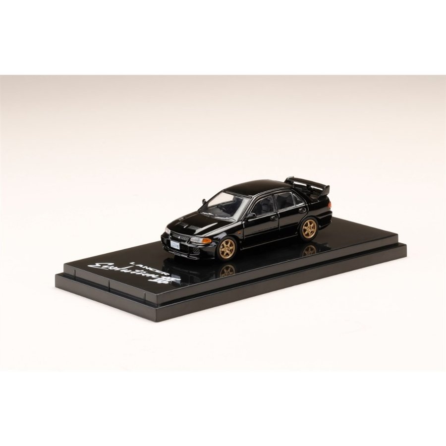 ホビージャパン 1/64 ミツビシ ランサー GSR エボリューション III CE9A カスタムバージョン ピレネーブラック 完成品ミニカー HJ641010CBK