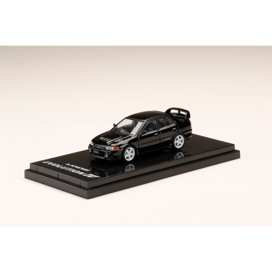 ホビージャパン 1/64 ミツビシ ランサー GSR エボリューション IV CN9A カスタムバージョン ピレネーブラック 完成品ミニカー HJ641011CBK