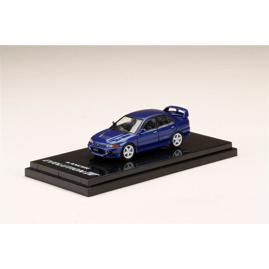 ホビージャパン 1/64 ミツビシ ランサーGSR エボリューション IV CN9A カスタムバージョン アイセルブルー 完成品ミニカー HJ641011CBL