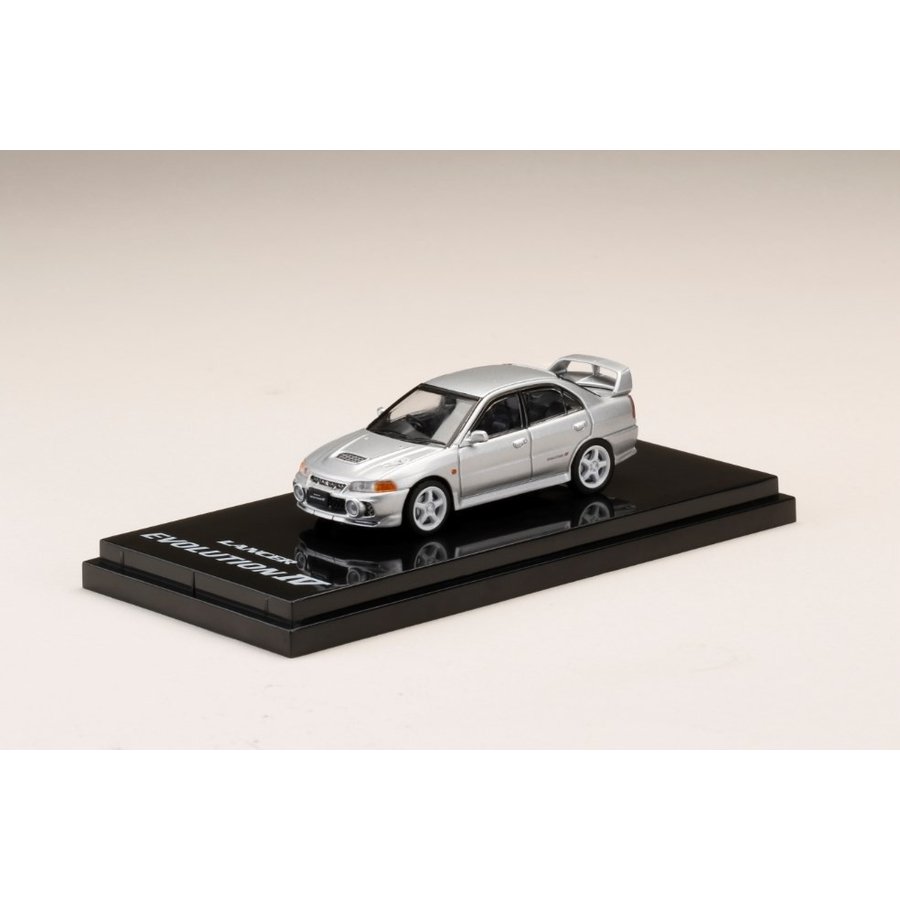 ホビージャパン 1/64 ミツビシ ランサー GSR エボリューション IV CN9A カスタムバージョン スチールシルバー 完成品ミニカー HJ641011CS