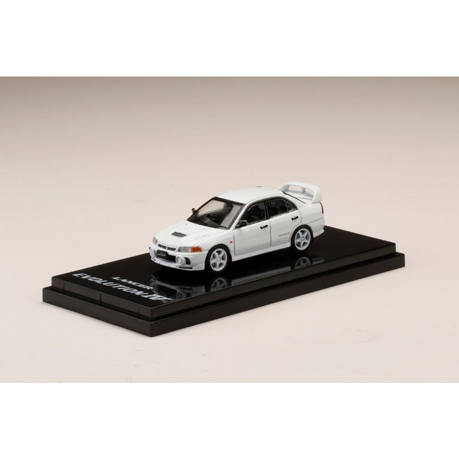 ホビージャパン 1/64 ミツビシ ランサー RS エボリューション IV カスタムバージョン スコーティアホワイト 完成品ミニカー HJ641011RW