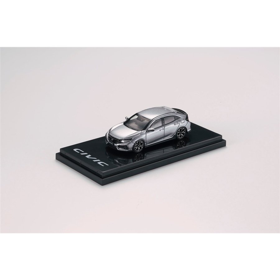 ホビージャパン 1/64 ホンダ シビックハッチバック FK7 ルナシルバーメタリック 完成品ミニカー HJ641018AS