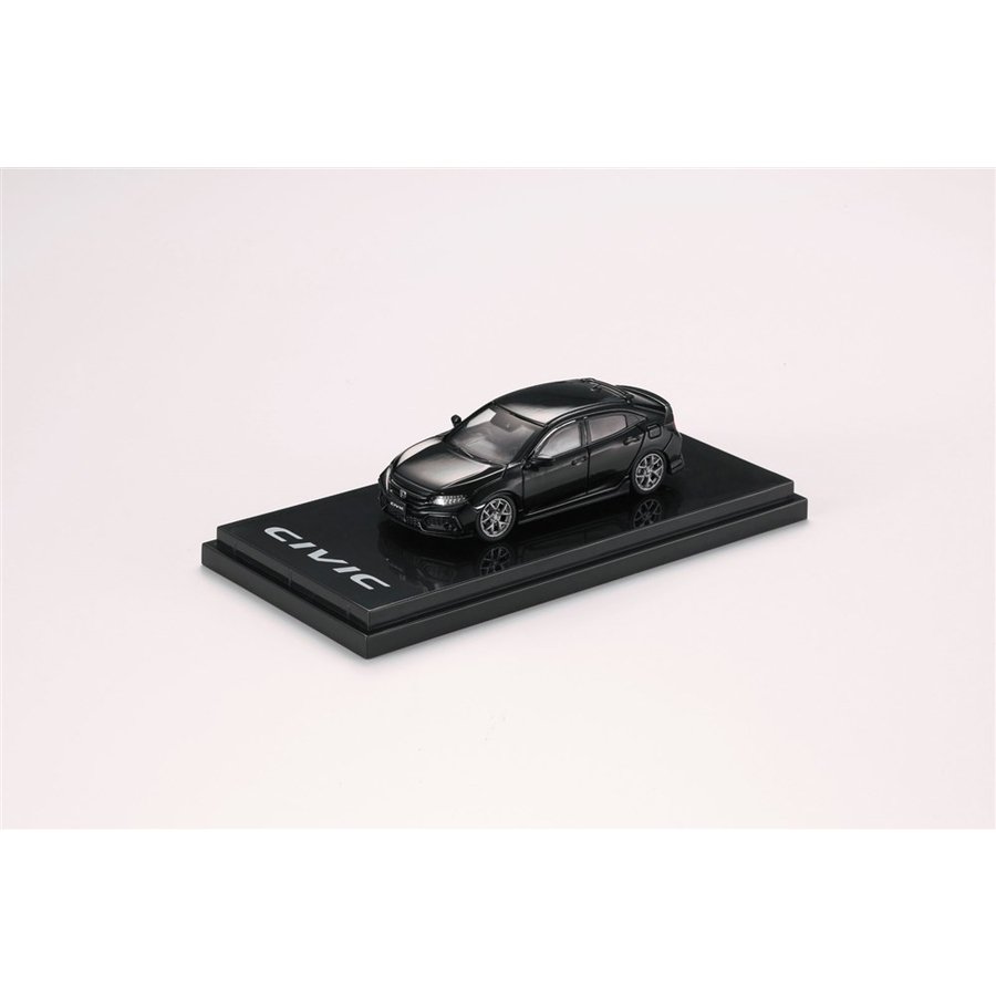 ホビージャパン 1/64 ホンダ シビックハッチバック FK7 カスタムバージョン クリスタルブラックパール 完成品ミニカー HJ641018BBK