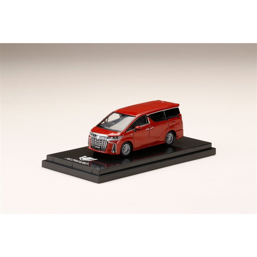 ホビージャパン 1/64 トヨタ アルファード ハイブリッド H30W エアロタイプ ダークレッドマイカメタリック 完成品ミニカー HJ641012HR