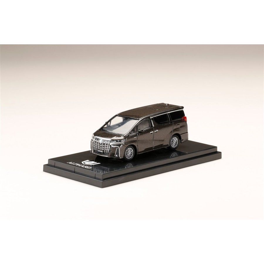 ホビージャパン 1/64 トヨタ アルファード ハイブリッド H30W エアロタイプ グラファイトメタリック 完成品ミニカー HJ641012HGM
