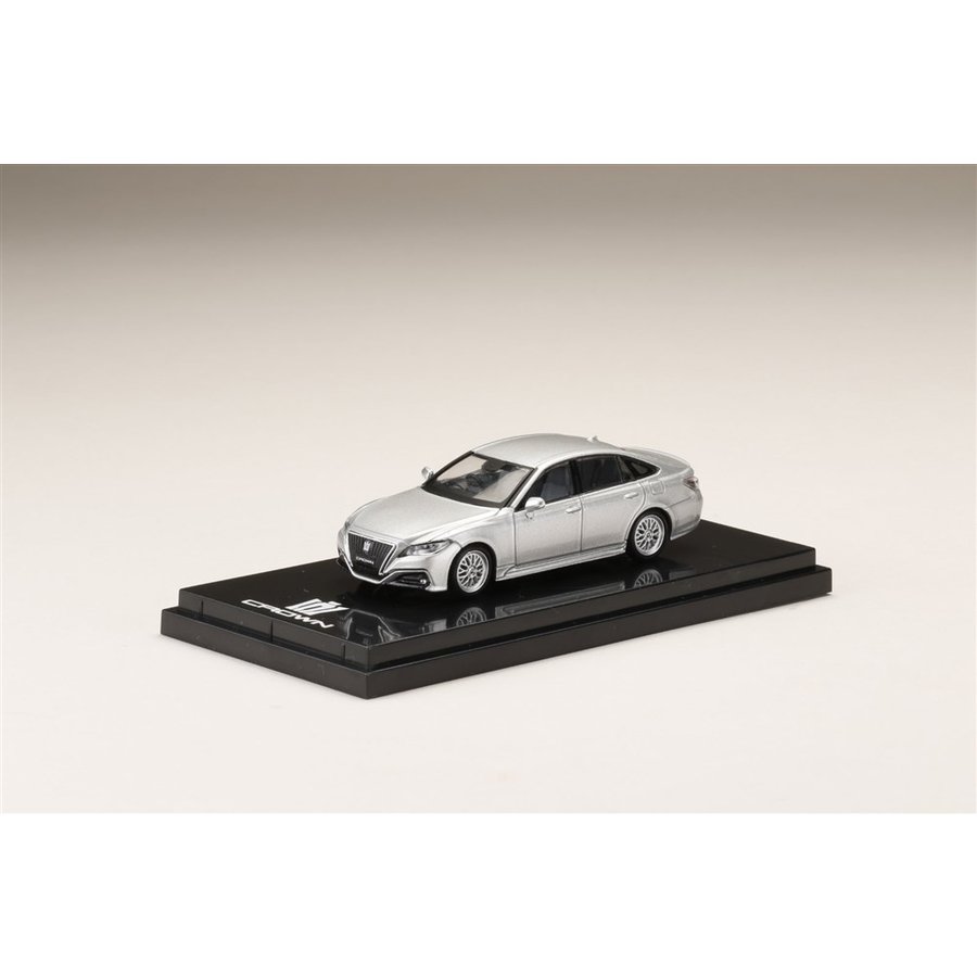 ホビージャパン 1/64 トヨタ クラウン 2.0L RS アドバンス カスタムVer. プレシャスシルバー 完成品ミニカー HJ641009CS