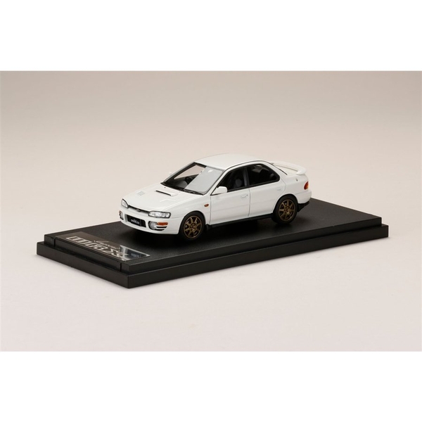 1/43 スバル インプレッサ WRX GC8 カスタム ホワイト 完成品ミニカー PM43128CW