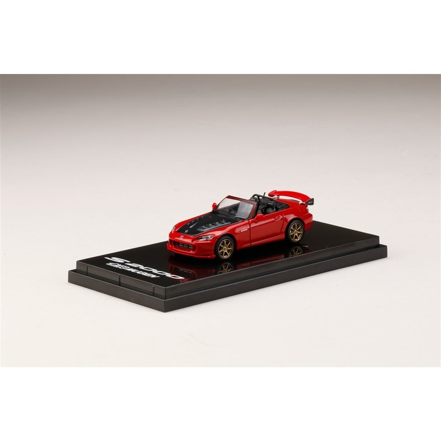 ホビージャパン 1/64 Mugen ホンダ S2000 ニューフォーミュラレッド 完成品ミニカー HJ641020MR