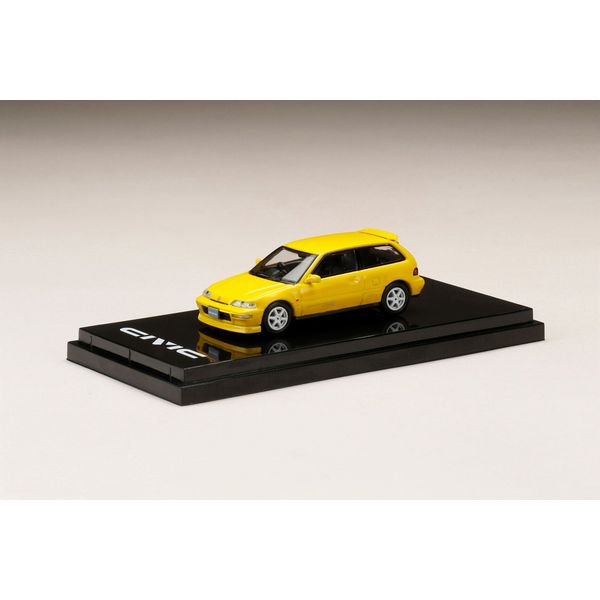 ホビージャパン 1/64 ホンダ シビック EF9 SiR II カスタマイズバージョン イエロー カスタムカラー 完成品ミニカー HJ641031CY
