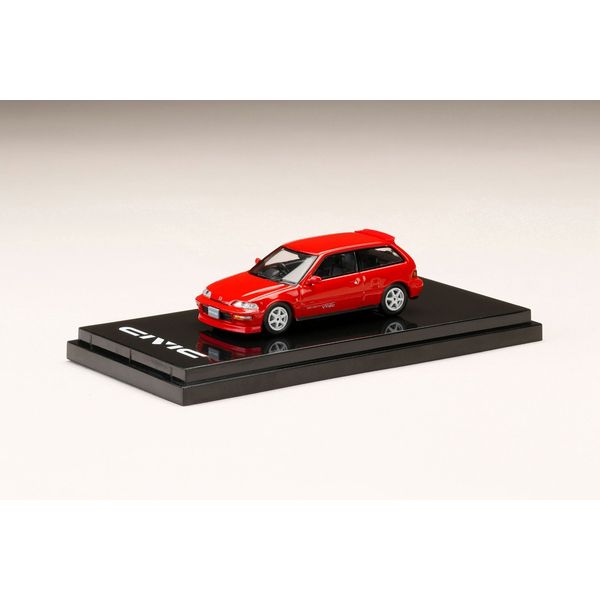 ホビージャパン 1/64 ホンダ シビック EF9 SiR II カスタマイズバージョン レッド 完成品ミニカー HJ641031CR