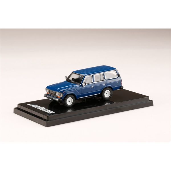 ホビージャパン 1/64 トヨタ ランドクルーザー 60 GX 1988 ブルー 完成品ミニカー HJ641039BBL