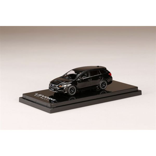 1/64 スバル レヴォーグ STI Sport EyeSight ブラックセレクション VM-F型 クリスタルブラックシリカ 完成品ミニカー HJ641034CBK