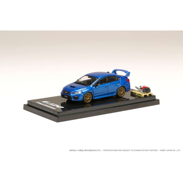 1/64 スバル WRX STI EJ20 FINAL EDITION フルパッケージ/エンジンモデル付 WRブルーパール