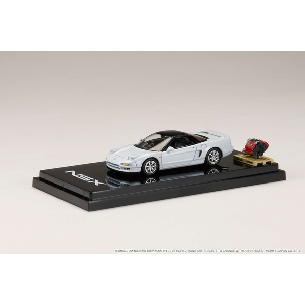 1/64 ホンダ NSX クーペ エンジンディスプレイモデル付 プラチナホワイトパール 完成品ミニカー HJ644006BWP