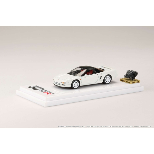 1/64 ホンダ NSX NA1 Type R 1994 エンジンモデル付/Type R 30周年記念 チャンピオンシップホワイト 完成品ミニカー HJ645006RW