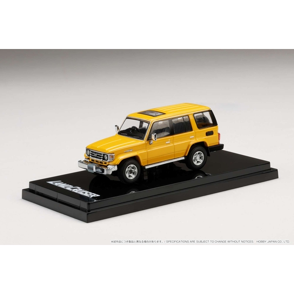 1/64 トヨタ ランドクルーザー 70 ZX 4DOOR '2001イエロー カスタムカラー 完成品ミニカー HJ642038BY