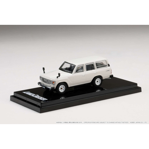 1/64 トヨタ ランドクルーザー 60 GX 1981 ホワイト 完成品ミニカー HJ643039AW