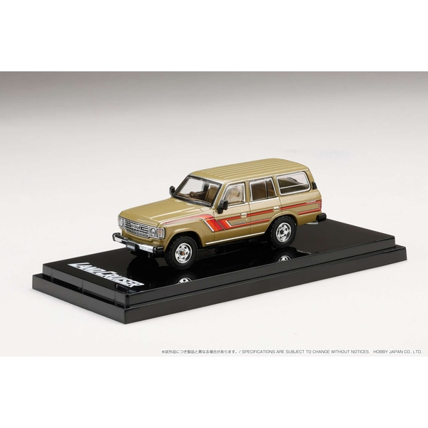 1/64 トヨタ ランドクルーザー 60 GX 1984 サイドデカール付 ベージュメタリック 完成品ミニカー HJ643039DBGM