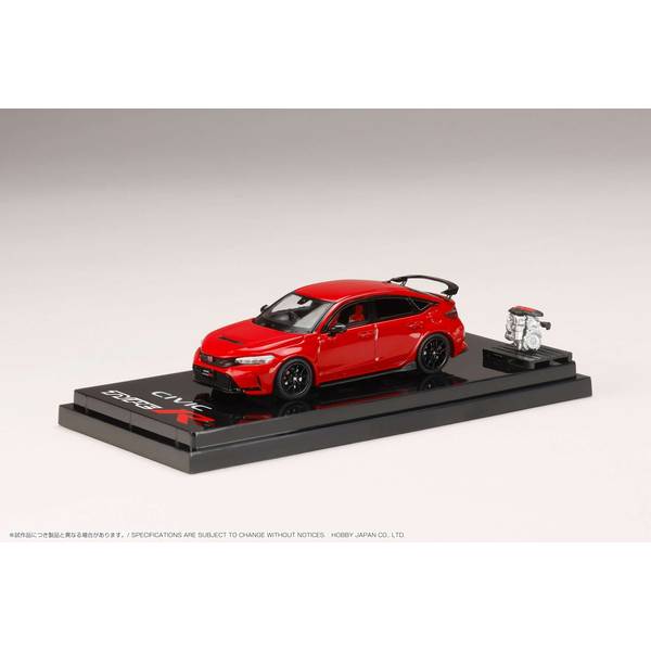 1/64 ホンダ シビック TYPE R FL5 エンジンディスプレイモデル付 フレームレッド 完成品ミニカー HJ641063R