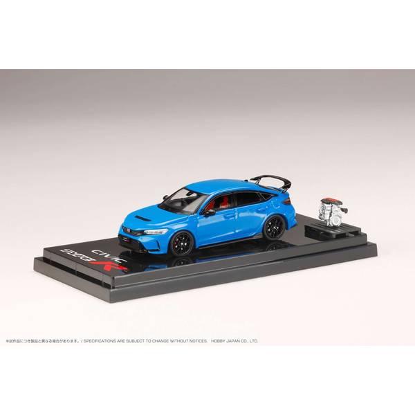 1/64 ホンダ シビック TYPE R FL5 エンジンディスプレイモデル付 レーシングブルーパール 完成品ミニカー HJ641063BL