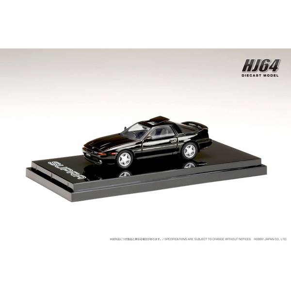 1/64 トヨタ スープラ A70 2.5GT TWIN TURBO LIMITED サンルーフパーツ付 ブラック 完成品ミニカー HJ642026LBK