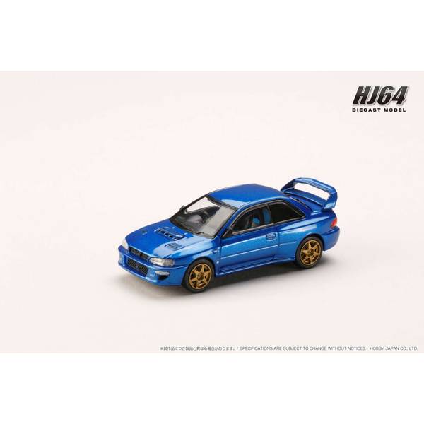 1/64 スバル インプレッサ 22B Sti Version GC8改/ラリーカスタムバージョン ソニックブルーマイカ 完成品ミニカー HJ644041BBL