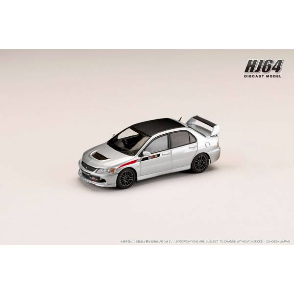 1/64 ミツビシ ランサーエボリューション9 MR GSR JDMカスタム エンジン付 シルバーメタリック 完成品ミニカー HJ647054CS