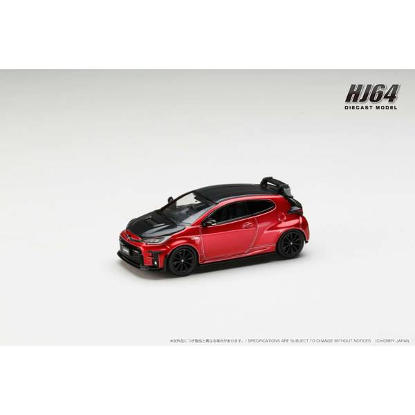 1/64 トヨタ GRMN ヤリス サーキットパッケージ エモーショナルレッドII 完成品ミニカー HJ643024CR