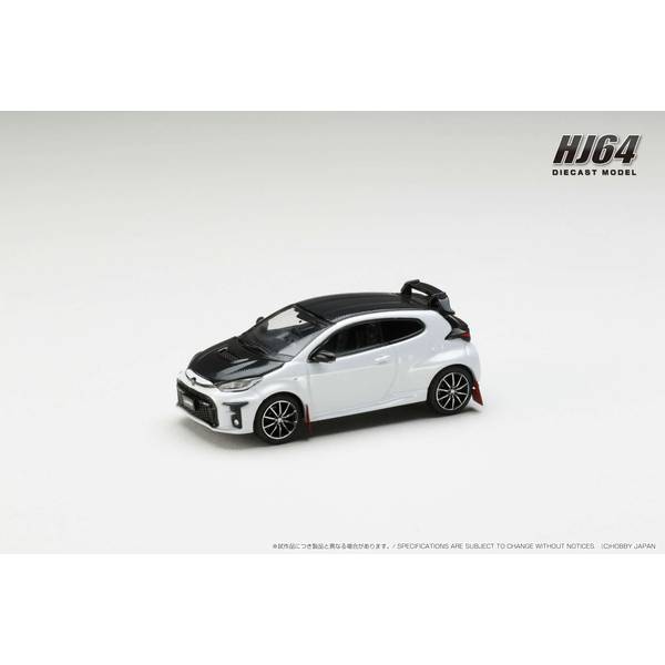 1/64 トヨタ GRMN ヤリス ラリーパッケージ GR パーツ付き プラチナホワイトパールマイカ 完成品ミニカー HJ643024RPW