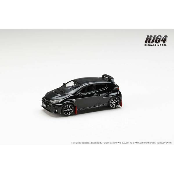 1/64 トヨタ GRMN ヤリス ラリーパッケージ GR パーツ付き プレシャスブラックパール 完成品ミニカー HJ643024RBK