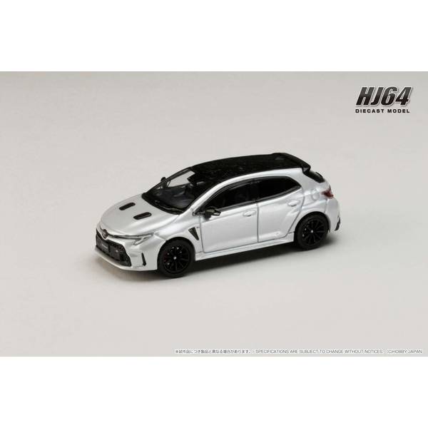 1/64 トヨタ GRカローラ RZ プラチナホワイトパールマイカ 完成品ミニカー HJ641067PW