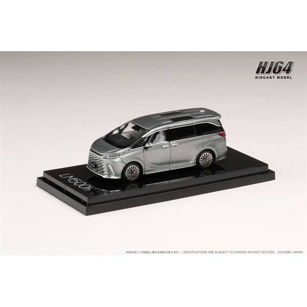 1/64 レクサス LM500h 左ハンドル仕様/4座 ソニックチタニウム 完成品ミニカー HJ641076BS