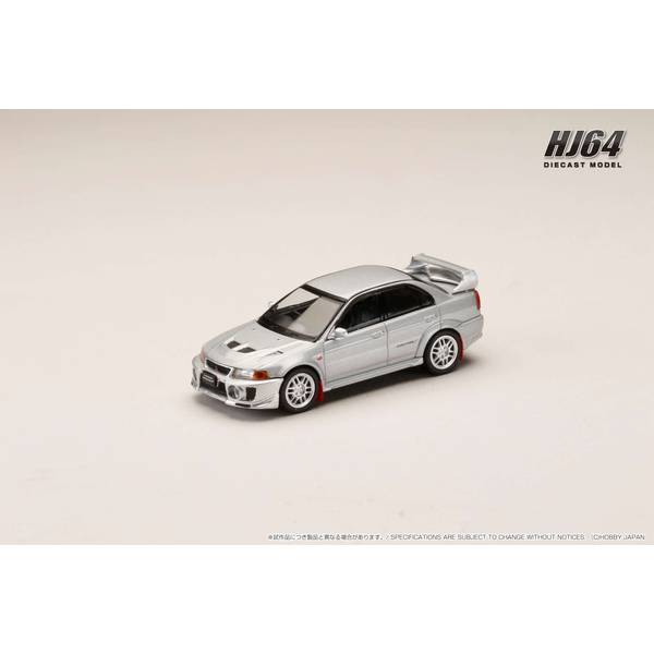 1/64 ミツビシ ランサーGSRエボリューション5 CP9A 1998 マッドフラップ付き サテライトシルバー 完成品ミニカー HJ642032AS