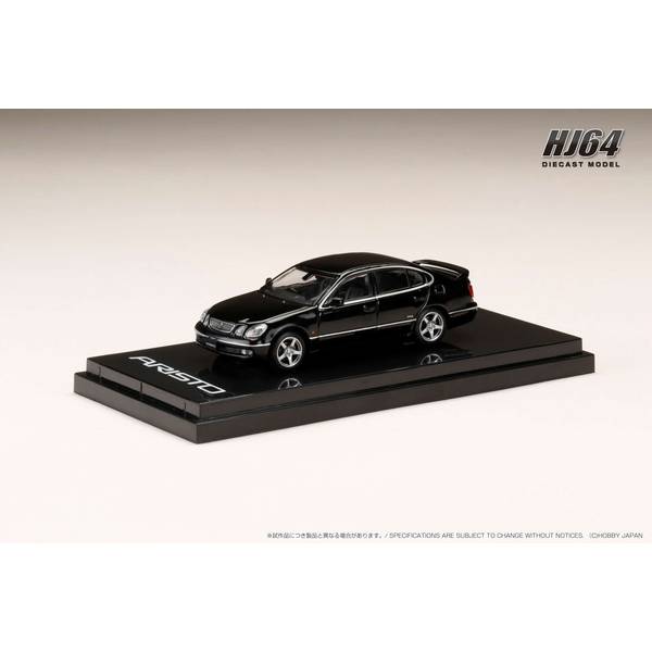 1/64 トヨタ アリスト V300 VERTEX EDITION 前期型 ブラック 完成品ミニカー HJ642030BK