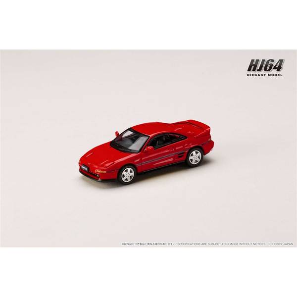 1/64 トヨタ MR2 SW20 GT-S 1991 スーパーレッドII 完成品ミニカー HJ642045R