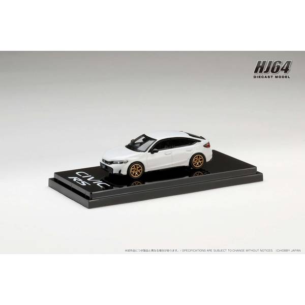 1/64 ホンダ シビック RS カスタムバージョン プラチナホワイトパール 完成品ミニカー HJ642046BW