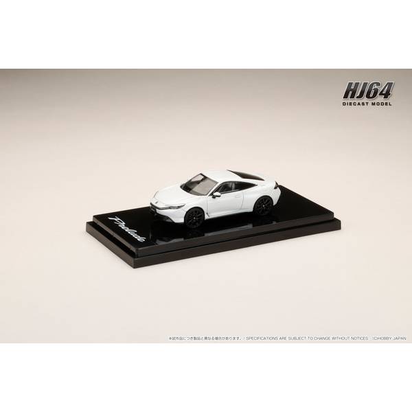 1/64 ホンダ プレリュード 2025 ムーンリット ホワイト・パール 完成品ミニカー HJ641085W