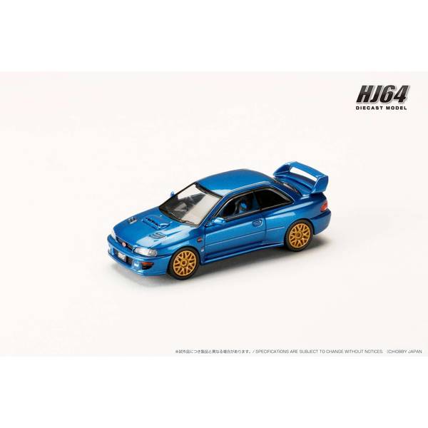 1/64 スバル インプレッサ 22B STi Version GC8 ソニックブルーマイカ 完成品ミニカー HJ646041BL