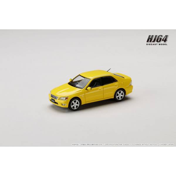 1/64 トヨタ アルテッツァ RS200 E10 1998 スーパーブライトイエロー 完成品ミニカー HJ641080AY